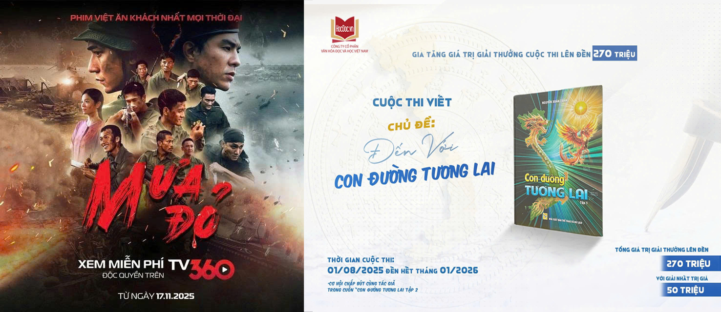 Cuộc thi ‘Đến với Con đường tương lai’ và phim ‘Mưa đỏ’ lọt Top 15 sự kiện Văn học nghệ thuật tiêu biểu năm 2025 